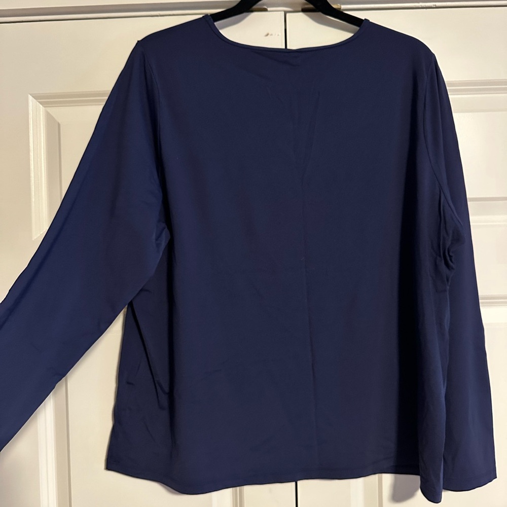 Women's Plus Size Crew Neck Long Sleeve Rash Guard UPF 50 Swim Tee